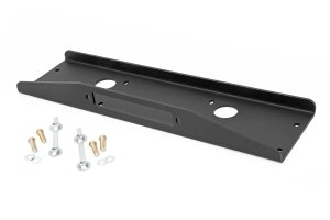 Mahindra Roxor Winch Plate - Front - Rough Country - Bolt-On - Black - '18-'20